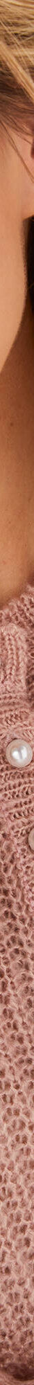 Pull col tunisien, maille anglaise toucher doux (rose poudré) Pull col tunisien, maille anglaise toucher doux (rose poudré)